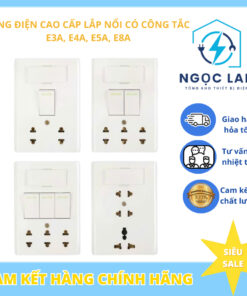 ( SOPOKA ) Bảng điện lắp nổi cao cấp E3A , E4A,E5A,E8A,E4S Chống Cháy - An toàn, tiện lợi - BH 2 năm