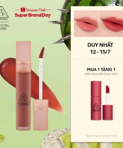 Son Kem Lì 3CE Blur Water Tint Mịn Môi Mờ Ảo, Không Lem, Lâu Trôi, Che Phủ Rãnh Môi, Bền Màu, Nhẹ Môi