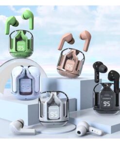 Tws Tai Nghe Nhét Tai s8 bluetooth Không Dây 5 Màu Trong Suốt Với Màn Hình Kỹ Thuật Số Giảm Tiếng Ồn Tích Hợp mic senbenbao