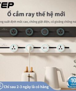 ⚡Bảo hành 10 Năm⚡ Đầu Cắm Dây Điện 13A Cầu Chữ Nhật Toàn Năng, Cổng TYPE-C Đầu Cắm Toàn Năng